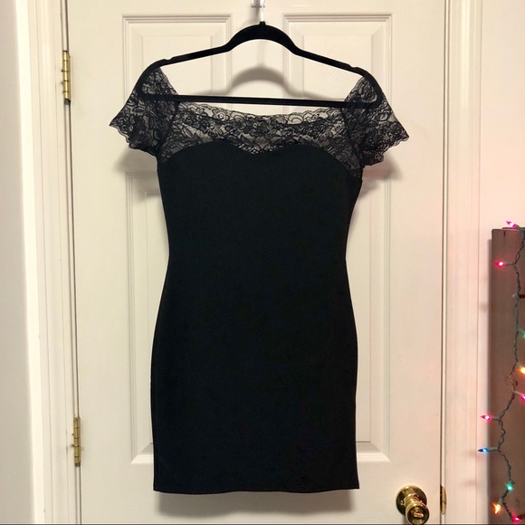 Dresses & Skirts - Little Black Dress with Lace Top